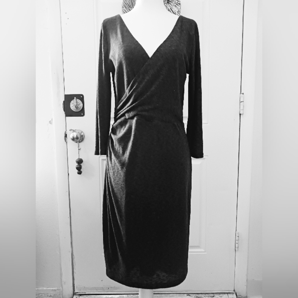 Elegant Black Wrap Dress